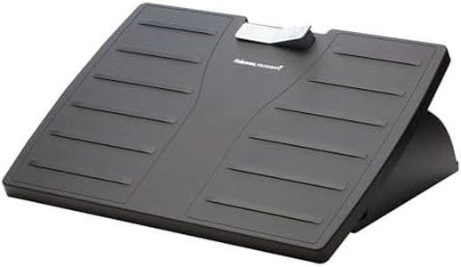 Fellowes Repose-pieds Office Suites, 3 hauteurs possibles, inclinaison jusqu'à 30°, protection antibactérienne Microban, noir