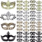 FEQO 48 Pcs Masquerade Masks Vintag