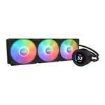 NZXT Kraken Elite RGB 360- RL-KR36E-B1-360mm AIO CPU Liquid Cooler - Customizable 2.36" Wide-Angle LCD Display for GIFS, Images, Performance Metrics - 3 x F120 RGB Core Fans - Black