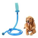 Solinder Slip-On Dog Wash Hose Attachment Handheld Pet Shower Hose for Showerhead Sink 5Ft Hose Length Fits Up to 6 Inch Diameter Heads (Not for Tub Water Tap)