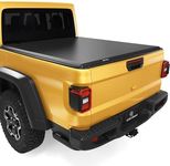 YITAMOTOR Soft Tri-fold Truck Bed Tonneau Cover Compatible with 2020 2021 2022 2023 2024 Jeep Gladiator JT w/ or w/o Trail Rail System