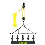 Highwild Game Hanging Gambrel & Hoist Kit with Pulleys & Rope - Deer Hunting Accessories - Best Wild Hunting Gift - 700 lbs