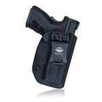 Gun Holster, Kydex IWB Holster Springfield XD MOD .2 3" Sub-Compact 9MM / .40 S&W Single Stack Pistol Case Inside Waistband Carry Concealed SpringField XD 9mm Guns Accessories - Pouch (Black, Right )