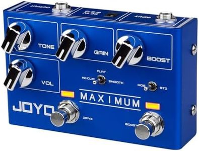 JOYO Overdrive Pedals R Series Dual Channel Pedal Clean and Wild Overdrive Effect for Electric Guitar (Maximum R-05)