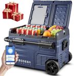 BODEGACOOLER 12 Volt Car Refrigerator, Cooler Car Fridge Dual Zone APP Control, 37 Quart (35L) 12v Portable Fridge,RV Refrigerator, 12/24V DC and 100-240V AC for Camping,Travel and Home Use(2 Doors)