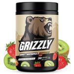 GRIZZLY AMINOS & NOOTROPICS STRAWBERRY KIWI, Endurance, Recovery, Focus, EAA, Amino Acids, Tyrosine