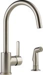 Delta Faucet P199152LF-SS Peerless Apex, Single Handle Kitchen Faucet With Spray, Stainless