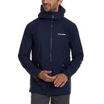 Berghaus Men's Deluge Pro 2.0 Waterproof Shell Jacket, Adjustable, Durable Coat, Rain Protection, Dusk, S