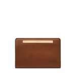 Fossil Women Leather Liza Brown Card Case Sl7986G200