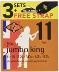 Rotosound JK11-31 Acoustic Guitar Strings with Strap (Pack of 3), Bronze