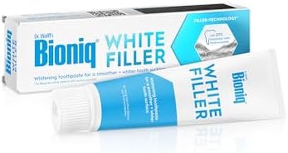 Bioniq® White Filler Toothpaste - 1 x 100 ml – Gentle Whitening Toothpaste with Hydroxyapatite - Protects and Strengthens Enamel - for Smooth and White Teeth - Gently Removes Stains, Fluoride-Free