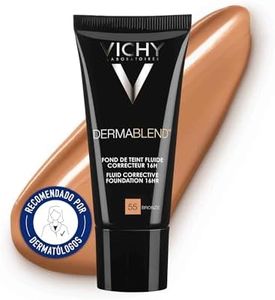 Vichy Dermablend Corrective Fluid Foundation, #55 Bronze, 30ml