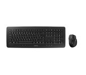 CHERRY DW 5100, Wireless Desktop Set, UK Layout (QWERTY), 2.4 GHz RF, Plug & Play, Ergonomic Right-Handed Mouse, Battery-Operated Black