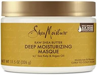 SheaMoisture Raw Shea Butter Deep Moisturizing Hair Masque for Curly Hair Raw Shea Butter Deep Conditioner to Moisturize and Renew Hair 11.5 oz