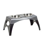 Bergan Elevated Double Bowl Feeder,Large