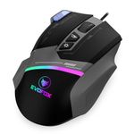 EvoFox Blaze Programmable Gaming Mouse |8 Fully Programmable Buttons| Ultra-responsive 7000fps | Gaming Grade Sensitive DPI Upto 12800 |RGB Lights with Music sync Mode | Windows Software