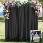 Black Backdrop Curtain for Party Bl