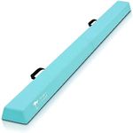 Kangaroo Hoppers 8FT Kids Balance Beam, Gymnastics Beam for Kids, Folding Extra Firm Foam Floor Beam-Beginners and Professionals Home Training Equipment with Anti-Slip Base, Carrying Bag, Green