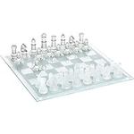 14 Inche Glass Chess Set Glass Boar