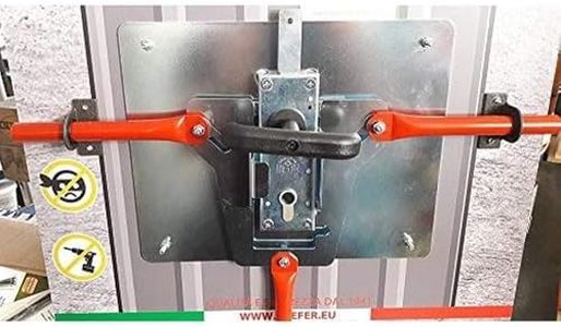Prefer Kit Sicurezza per Basculante/Garage, Serratura Cilindro a Profilo Europeo, 4 Punti di Chiusura, Chiave Punzonata