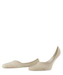 FALKE Men's Invisible Step Medium Cut M In Cotton No-Show Plain 1 Pair Liner Socks, Beige Sand Melange 4650, 8.5-9.5