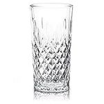 Vikko Drinking Glass, Set of 6 Tall Beverage Glasses, 12.25 Ounce Highball Glasses, Dishwasher Safe Collins Glass