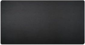 Nekmit Leather Desk Blotter Pad 34 x 17 Inches, Flat, Non-Slip, Waterproof, Black