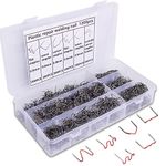 [1200PCS] Plastic Welder Staples with Storage Box,6 Kinds of Hot Staples for All Cars,Plastic Welding Staples for Repair Machine Car Bumpers,Made of Stainless Steel,Plastic Repair Kit Staples