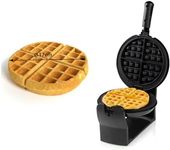 Domo DO9223W Waffle Maker, Aluminium, Black