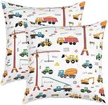 Kid Excavator Throw Pillow Covers 2