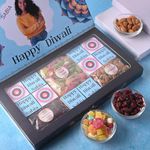 Expelite Diwali Celebration Special Pack Personalised Premium Selections Assorted Almond & Cranberry Flavour Chocolate Bar for Friends & Family (100 gm)