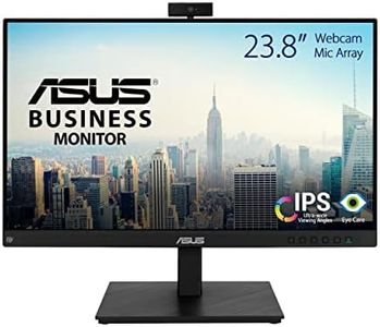 Asus BE24EQSK Video Conferencing Monitor 23,8" Full HD IPS Frameless, Webcam Full HD, Mic Array, Stereo Speakers, Design Ergonomico,HDMI,Eye Care,Filtro Luce Blu,Flicker Free,Montabile a parete