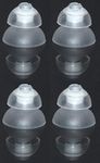 FCS Pack of 4 Click Dome for Signia, A&M, audibene, Audio Service, HearUSA, TruHearing RIC and Instant Fit Click CIC/ITC Hearing Instrument. (8/10 Double Dome)