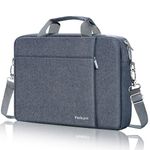 Ferkurn Laptop Bag Case 15 15.6 16 inch for Women Men Compatible with 15"/16" MacBook Pro/Air M3/M2/M1, 15" Surface Laptop 6/5/4 Book 3/2, Dell XPS 15, HP Pavilion, Lenovo, Acer, ASUS, Samsung, Grey