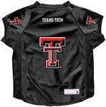 Littlearth NCAA Texas Tech Red Raiders Stretch Pet Jersey for Large Dogs, Team Color, Big Dog