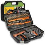 BLOSTM Combination Drill Bit Set - 246PCS Drill Bit Sets Includes Various Sizes HSS Titanium Twist Drill Bit Set, Masonry Drill Bits Set, Wood Drill Bit Set, Screwdriver Bits & More in Storage Case