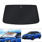 KUST Windshield Sun Shade for Subaru Impreza WRX Sedan Impreza WRX Hatchback WRX STI 2017-2021 Sunshade Foldable Sun Visor Protector Blocks UV Rays Keep Your Car Cooler