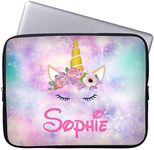 WEME Custom Personalized Unicorn Laptop Sleeve Case for Laptops and Ultrabooks Protective MacBook Air/MacBook Pro 15 Inch