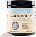 NatureWise Naturewise Magnesium Powder for Nerve & Energy Support From Magnesium Citrate (2+ Month Supply), 303.6 Gram