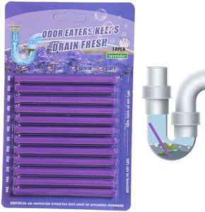 Drain Sticks - Enzyme Drain Cleaner, Deodorizing Drain Cleaning Sticks | Effective Drain Pipe Cleaning Sticks to Unclog Drains, Sink Shower Drain Deodorizer, 5 Different Scents, Monthly Clog Remover