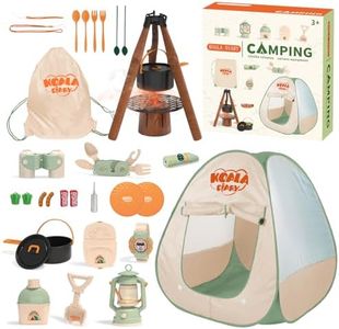 KOALA DIARY Kids Camping Set 31Pcs with Tent,Pretend Play Outdoor,3+