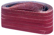 STEBRUAM Sanding Belts13 x 457 mm,10 Each of 40/60/80/120/180/240 Mix Grit for 457x13 Belt Sander,compatble with Black&Decker Power-Sander(60 Pack)