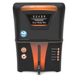 AQUA D PURE Copper + Alkaline RO Water Purifier 12L RO+UV+UF Copper+Bio-Alkaline +TDS Control+UV Purified Water with Goodness of Copper and Alkaline RO Water Purifier, Black