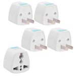 Hi-PLASST (5pcs) Type-A US Converter Plug // India to Canada Converter Plug Universal Travel Adapter for USA, Canada, Mexico, Brazil, Philippines, Cuba, Thailand, Taiwan, Japan, Panama, etc