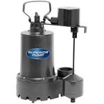 Superior Pump 92541 1/2 HP Cast Iron Sump Pump with Vertical Switch