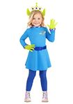 Toddler Disney and Pixar Toy Story Alien Costume for Girls 4T Blue