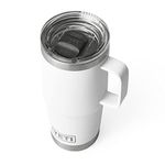 YETI Rambler 20 oz Travel Mug, Stainless Steel, Vacuum Insulated with Stronghold Lid, White