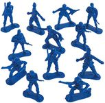 Big Bag of Blue Army Plastic Toy Soldiers (bulk set of 144 Army Men) Action Figures for Kids