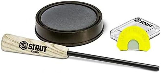 HUNTERS SPECIALTIES HS Strut Raspy Old Hen Slate Wild Turkey Call Hunting Combo Kit, Brown