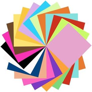 SiluFlorid 100 Sheets Origami Paper, 20 Colors Origami Paper 8x8, Double Sided Color 8" Square Oragami Paper for Beginner Arts and Crafts